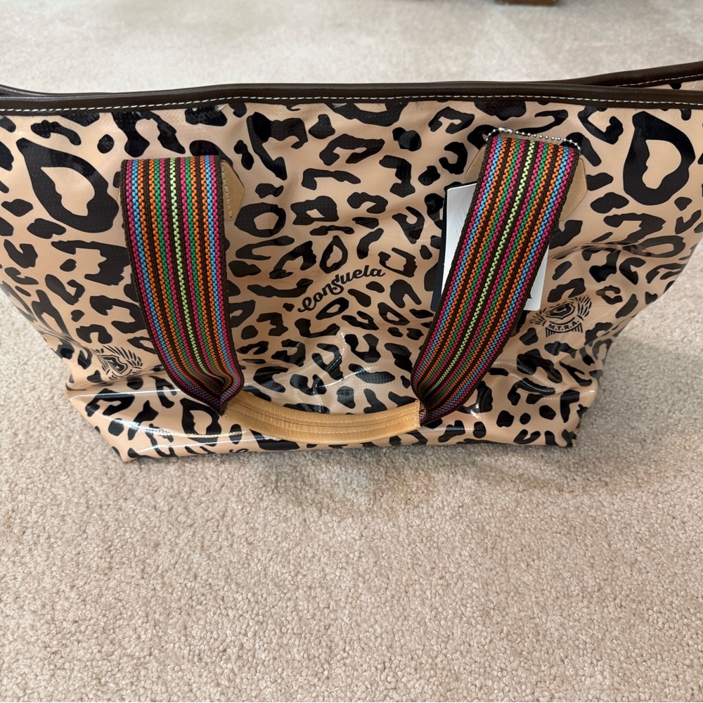 Consuela Leopard Print Tote Bag